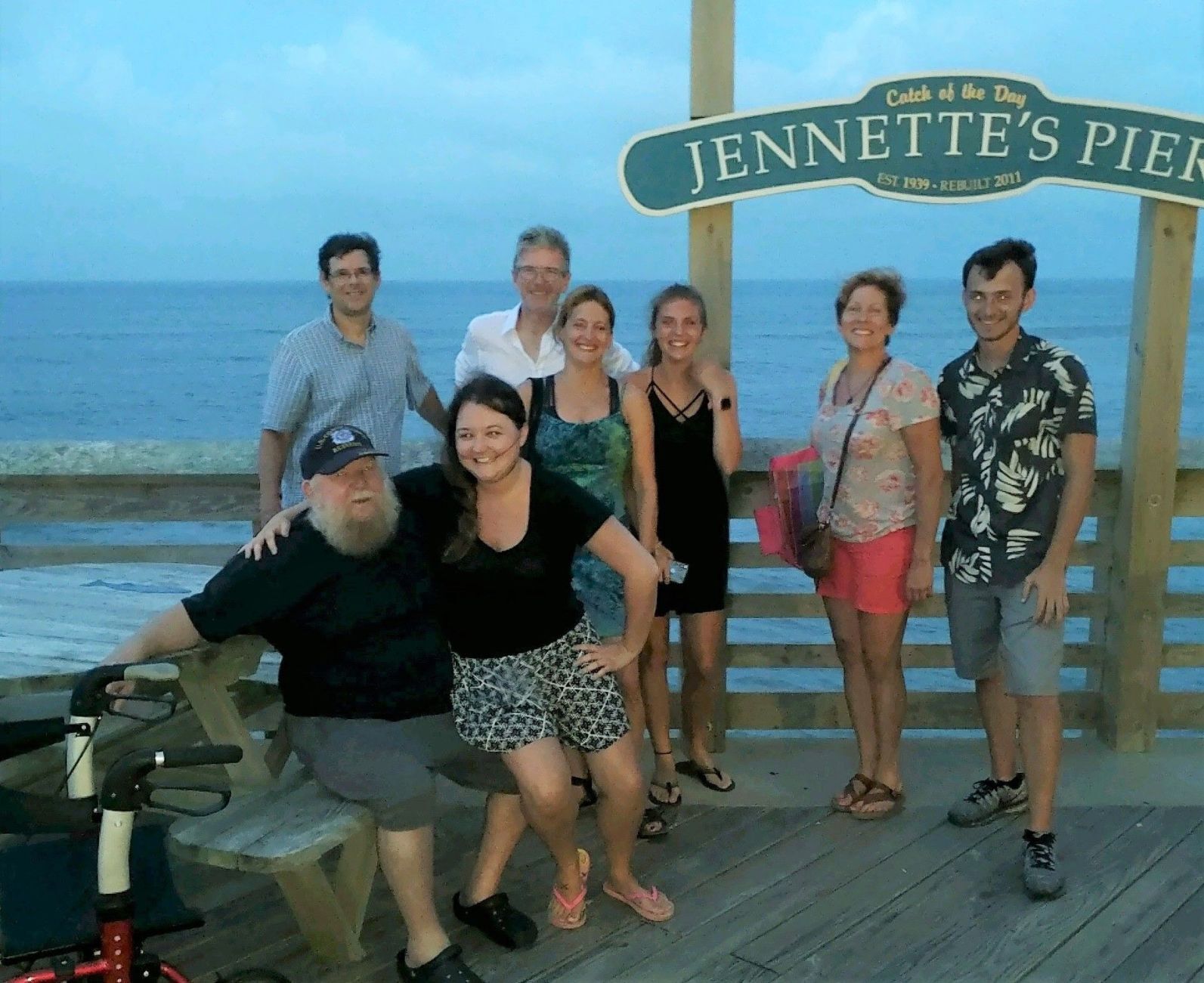 Jeff Eason's celebration of life at the Outer Banks was a family and friends affair